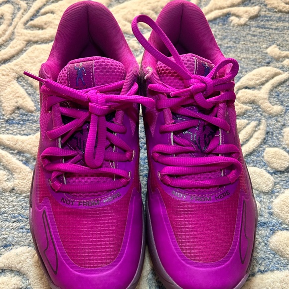 MB.01 Disco Lo Basketball Shoes Size 8.5 Deep Orchid / Pickled Beet - Mens - Picture 4 of 13